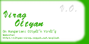 virag oltyan business card